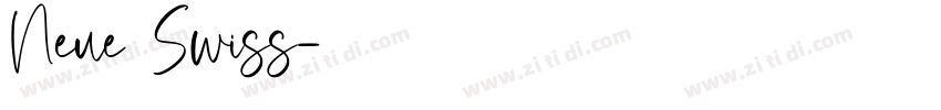 Neue Swiss字体转换